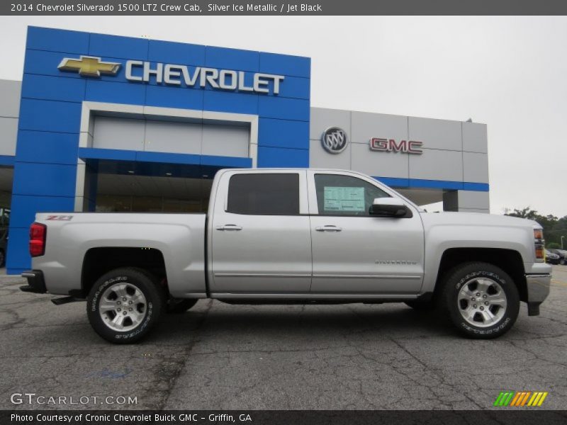 Silver Ice Metallic / Jet Black 2014 Chevrolet Silverado 1500 LTZ Crew Cab