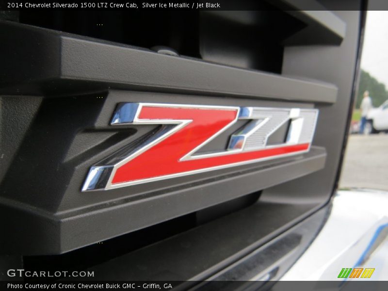 Silver Ice Metallic / Jet Black 2014 Chevrolet Silverado 1500 LTZ Crew Cab