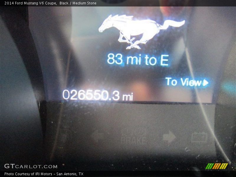 Black / Medium Stone 2014 Ford Mustang V6 Coupe