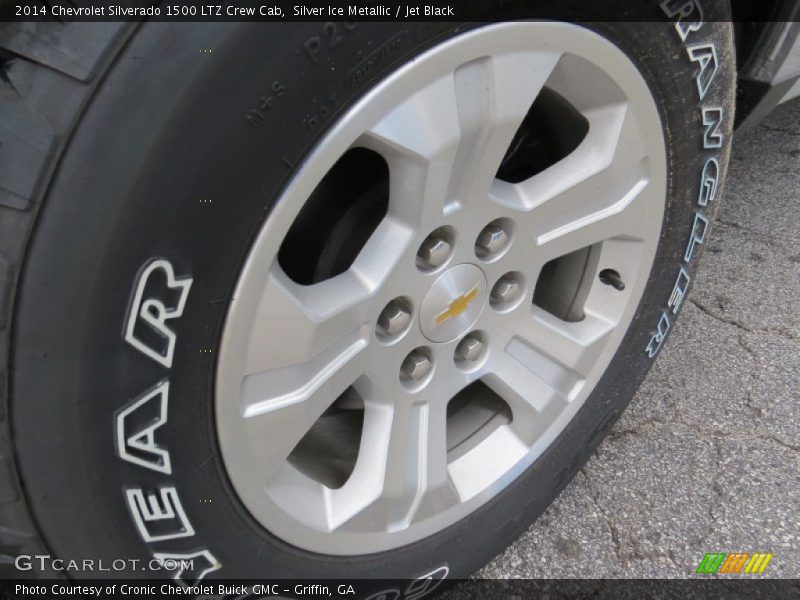 Silver Ice Metallic / Jet Black 2014 Chevrolet Silverado 1500 LTZ Crew Cab