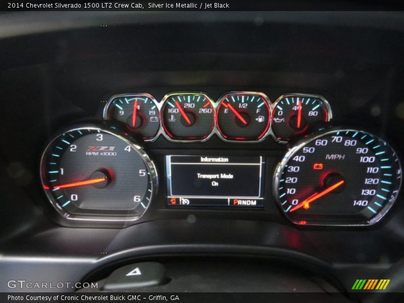 Silver Ice Metallic / Jet Black 2014 Chevrolet Silverado 1500 LTZ Crew Cab