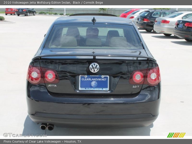 Black / Cornsilk Beige 2010 Volkswagen Jetta Wolfsburg Edition Sedan