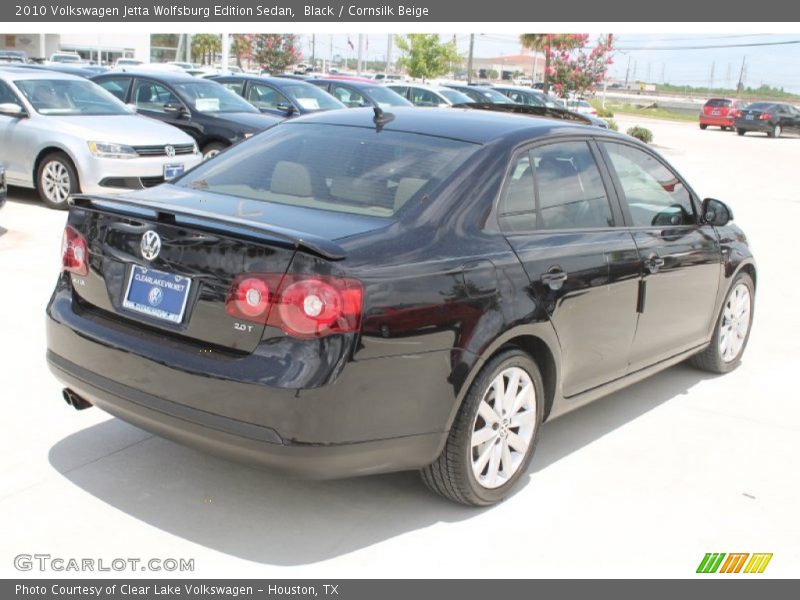 Black / Cornsilk Beige 2010 Volkswagen Jetta Wolfsburg Edition Sedan