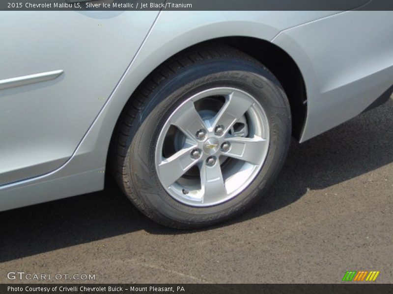 Silver Ice Metallic / Jet Black/Titanium 2015 Chevrolet Malibu LS
