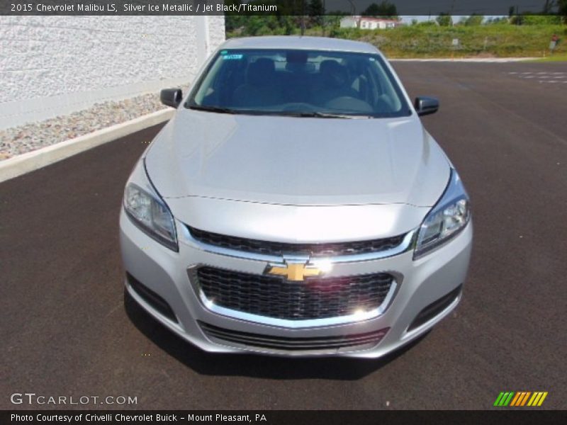 Silver Ice Metallic / Jet Black/Titanium 2015 Chevrolet Malibu LS