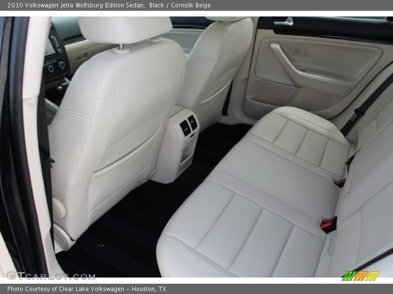 Black / Cornsilk Beige 2010 Volkswagen Jetta Wolfsburg Edition Sedan