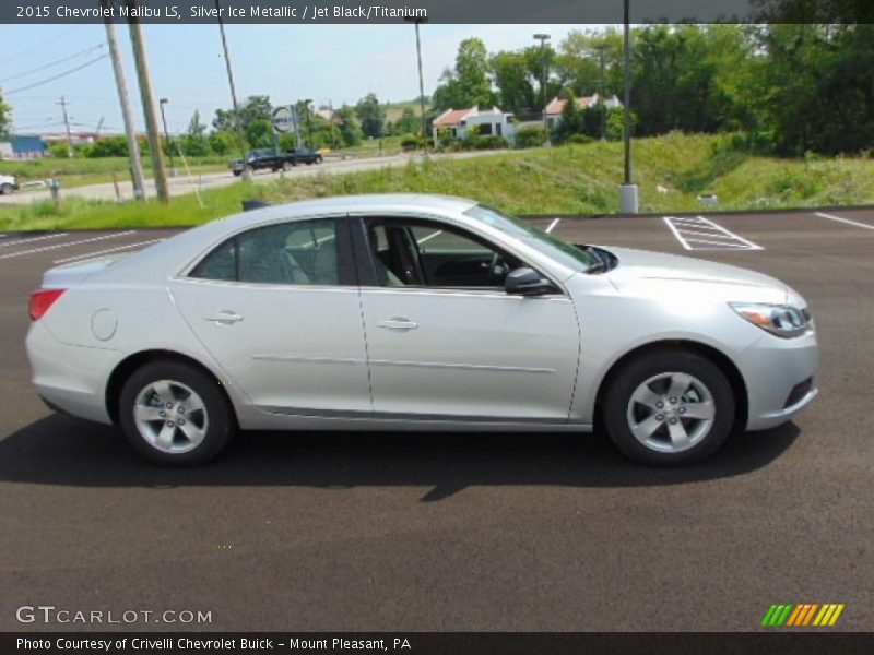 Silver Ice Metallic / Jet Black/Titanium 2015 Chevrolet Malibu LS