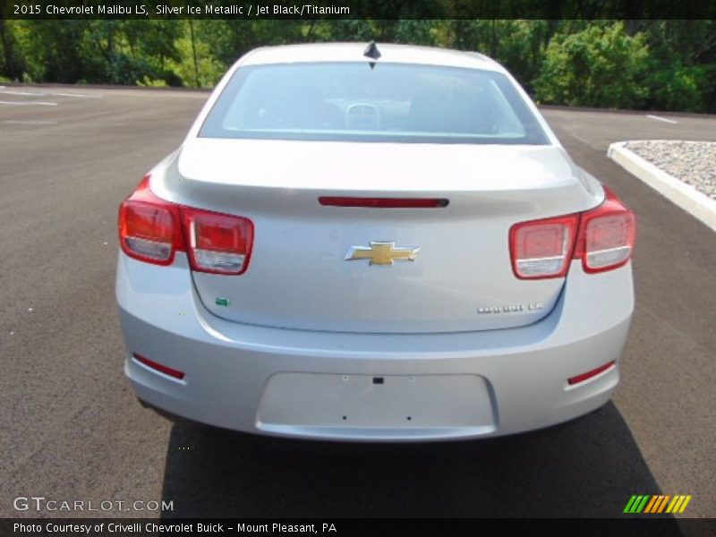 Silver Ice Metallic / Jet Black/Titanium 2015 Chevrolet Malibu LS