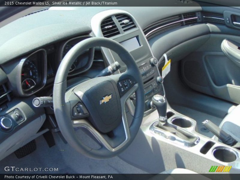 Silver Ice Metallic / Jet Black/Titanium 2015 Chevrolet Malibu LS
