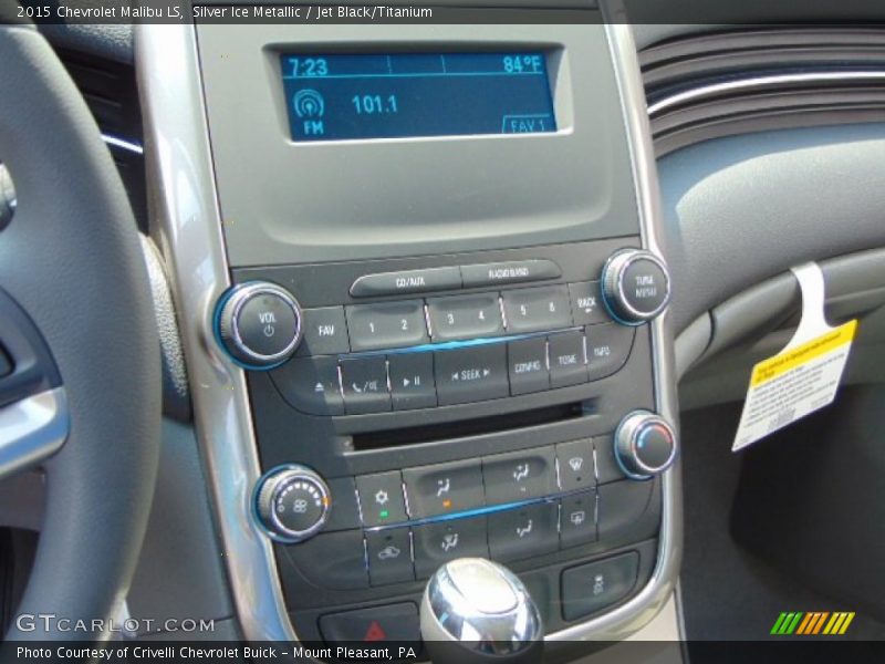 Silver Ice Metallic / Jet Black/Titanium 2015 Chevrolet Malibu LS