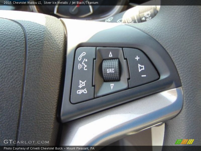 Silver Ice Metallic / Jet Black/Titanium 2015 Chevrolet Malibu LS