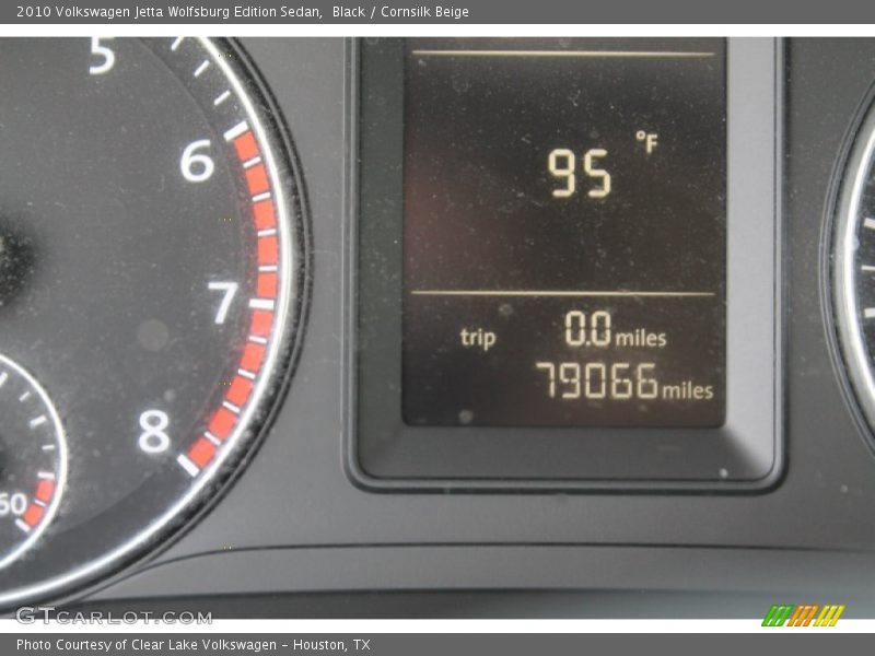 Black / Cornsilk Beige 2010 Volkswagen Jetta Wolfsburg Edition Sedan