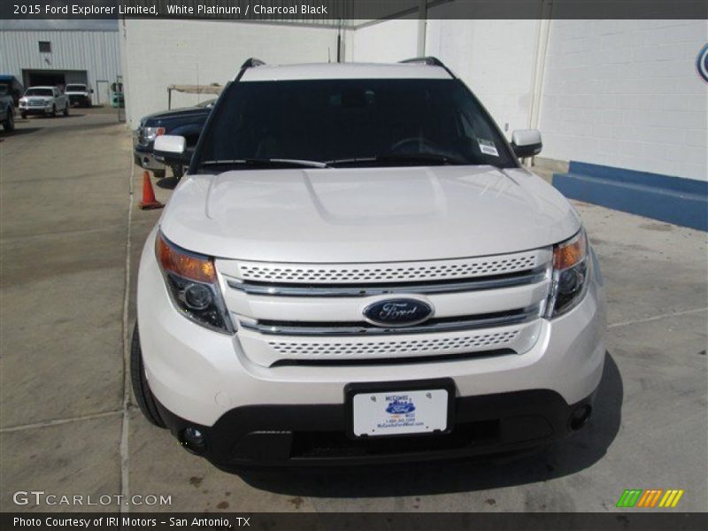 White Platinum / Charcoal Black 2015 Ford Explorer Limited