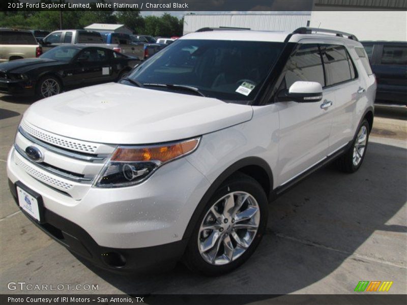 White Platinum / Charcoal Black 2015 Ford Explorer Limited