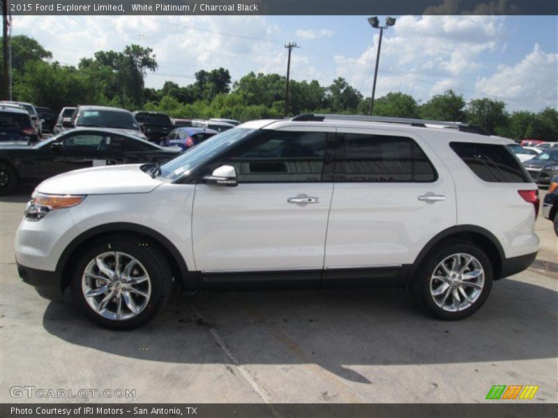 White Platinum / Charcoal Black 2015 Ford Explorer Limited