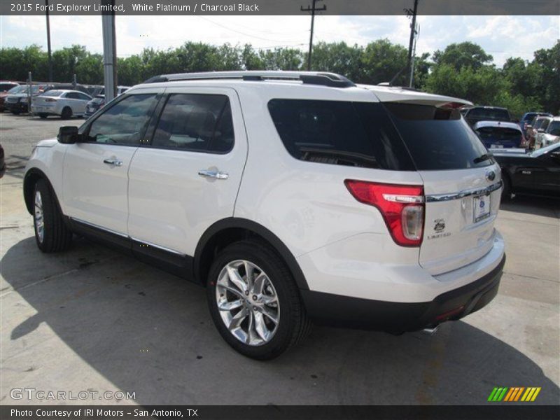 White Platinum / Charcoal Black 2015 Ford Explorer Limited