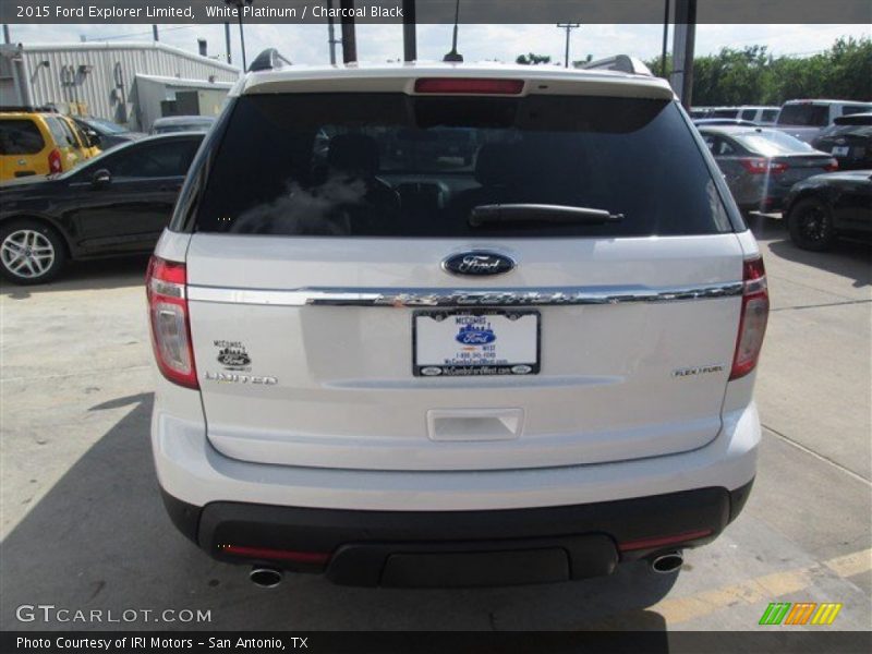 White Platinum / Charcoal Black 2015 Ford Explorer Limited