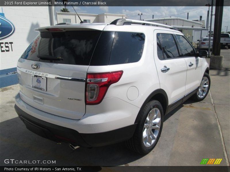 White Platinum / Charcoal Black 2015 Ford Explorer Limited