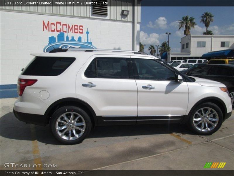 White Platinum / Charcoal Black 2015 Ford Explorer Limited