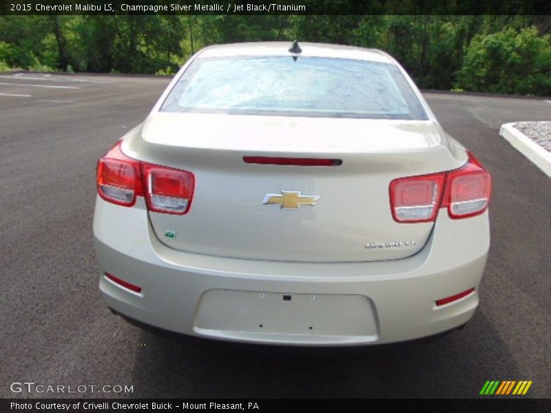 Champagne Silver Metallic / Jet Black/Titanium 2015 Chevrolet Malibu LS