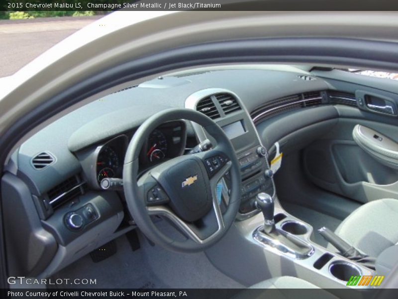 Champagne Silver Metallic / Jet Black/Titanium 2015 Chevrolet Malibu LS