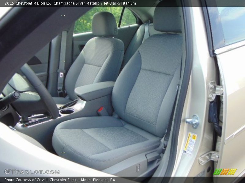 Champagne Silver Metallic / Jet Black/Titanium 2015 Chevrolet Malibu LS