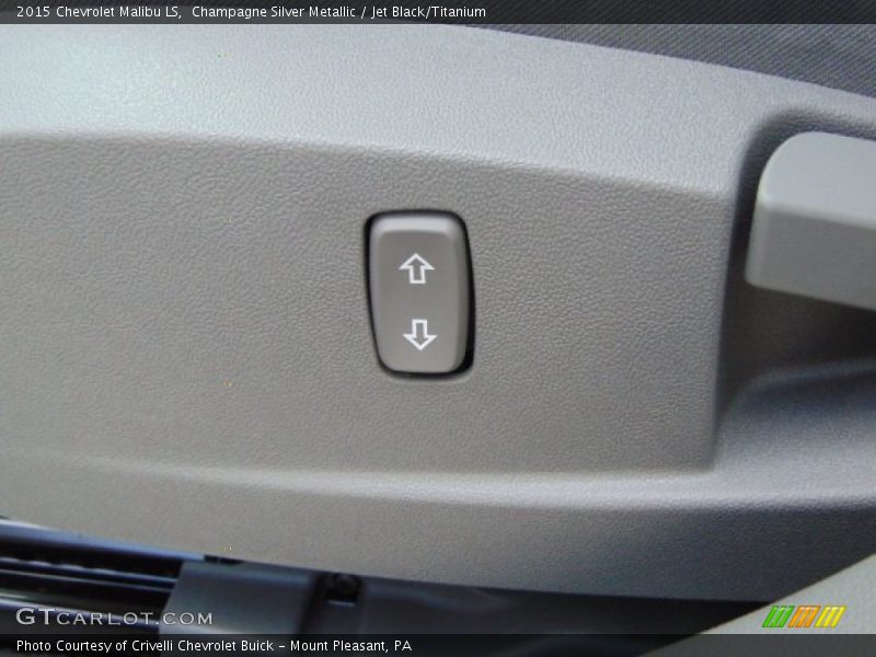 Champagne Silver Metallic / Jet Black/Titanium 2015 Chevrolet Malibu LS