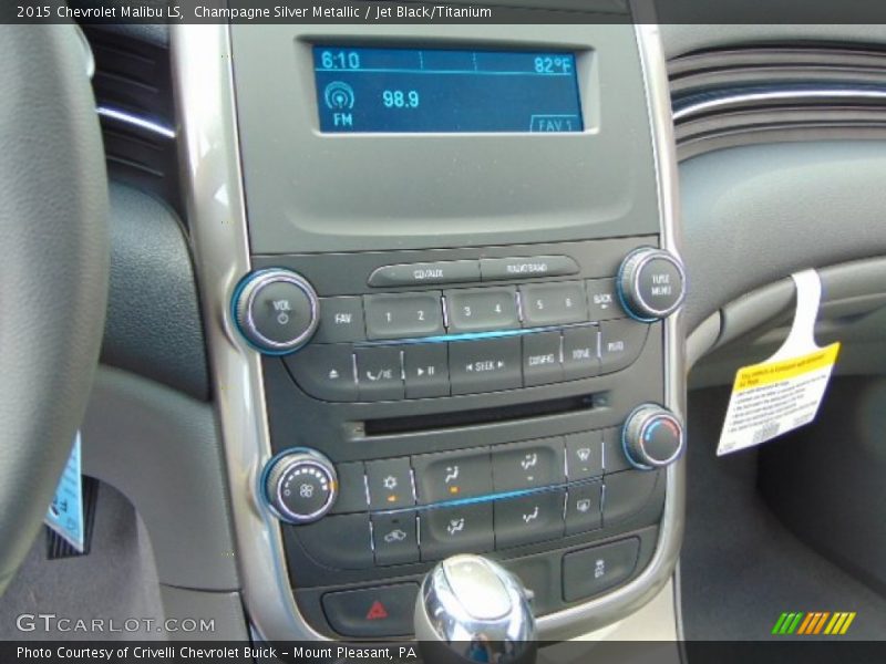 Champagne Silver Metallic / Jet Black/Titanium 2015 Chevrolet Malibu LS