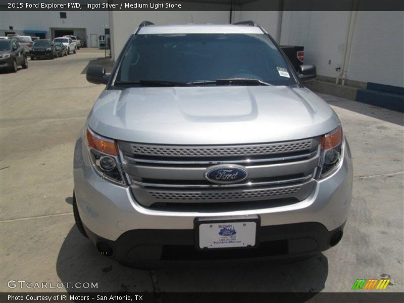 Ingot Silver / Medium Light Stone 2015 Ford Explorer FWD
