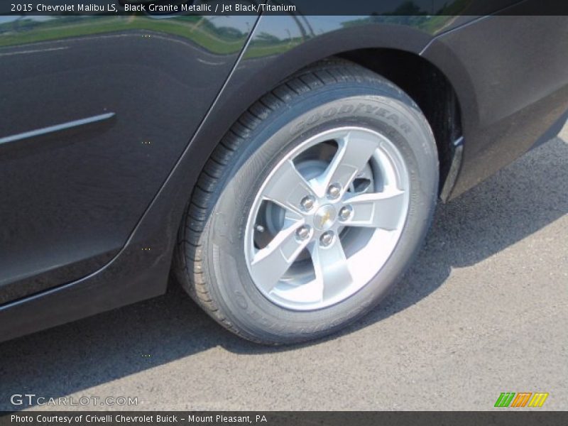 Black Granite Metallic / Jet Black/Titanium 2015 Chevrolet Malibu LS