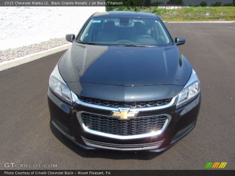 Black Granite Metallic / Jet Black/Titanium 2015 Chevrolet Malibu LS