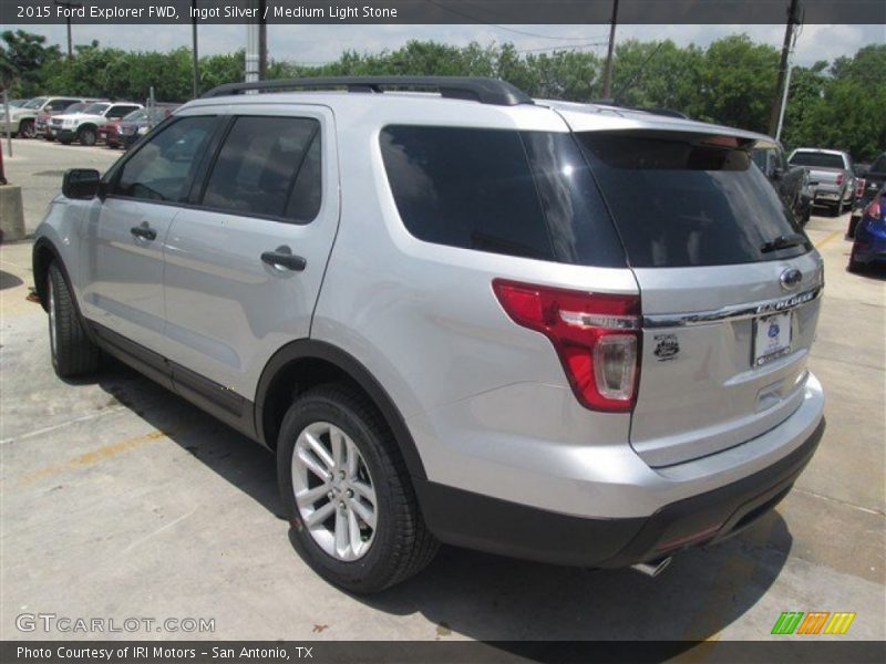 Ingot Silver / Medium Light Stone 2015 Ford Explorer FWD
