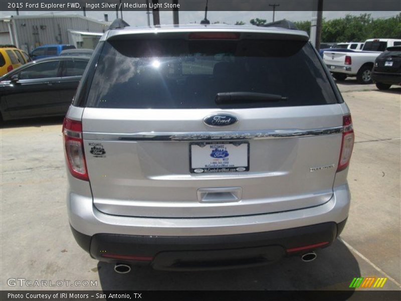 Ingot Silver / Medium Light Stone 2015 Ford Explorer FWD