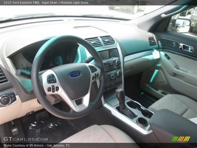 Ingot Silver / Medium Light Stone 2015 Ford Explorer FWD