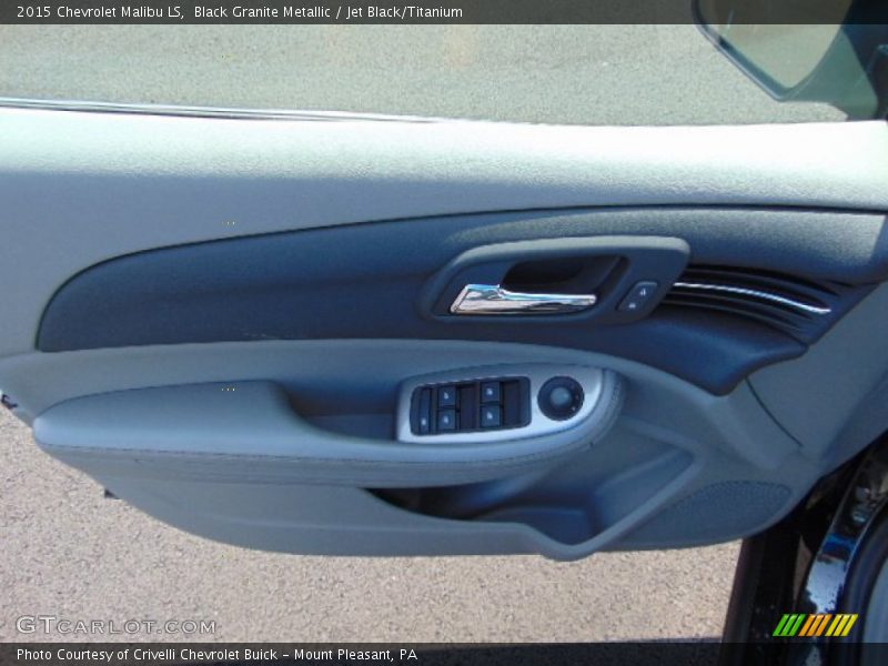 Black Granite Metallic / Jet Black/Titanium 2015 Chevrolet Malibu LS