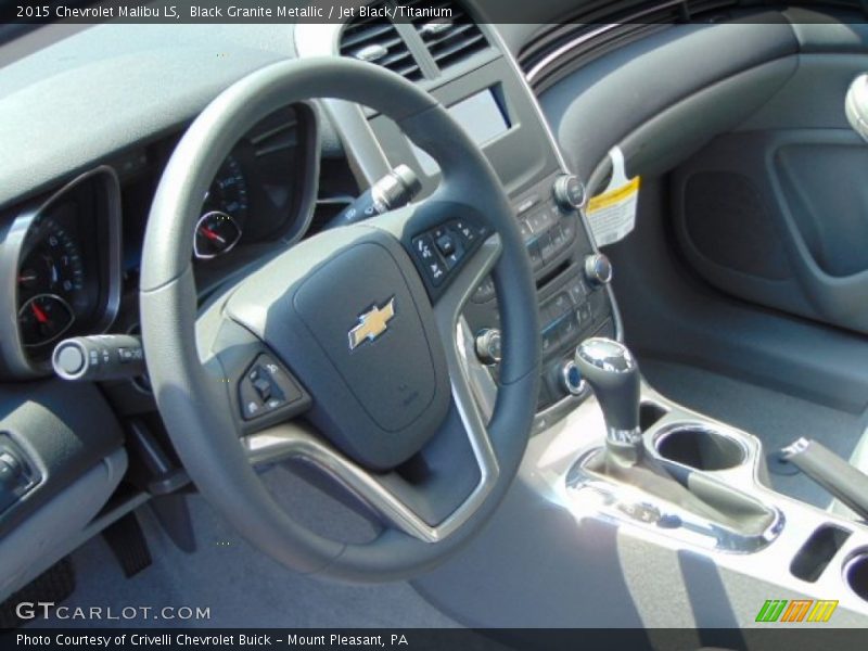 Black Granite Metallic / Jet Black/Titanium 2015 Chevrolet Malibu LS