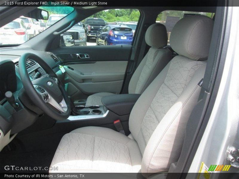 Ingot Silver / Medium Light Stone 2015 Ford Explorer FWD