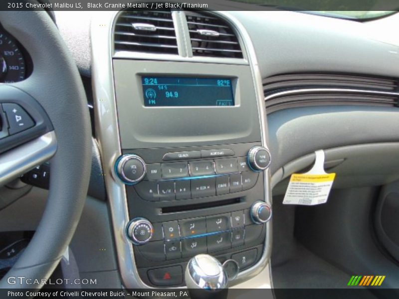 Black Granite Metallic / Jet Black/Titanium 2015 Chevrolet Malibu LS