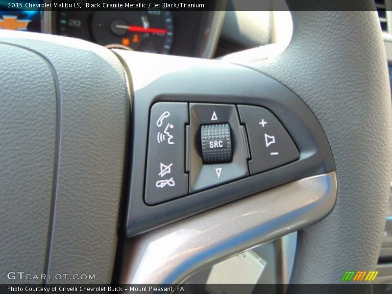 Black Granite Metallic / Jet Black/Titanium 2015 Chevrolet Malibu LS