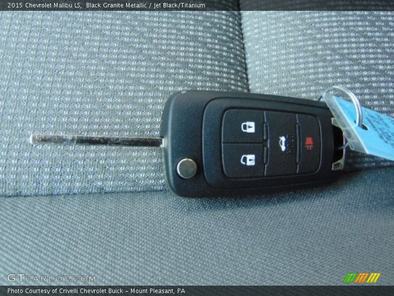 Black Granite Metallic / Jet Black/Titanium 2015 Chevrolet Malibu LS