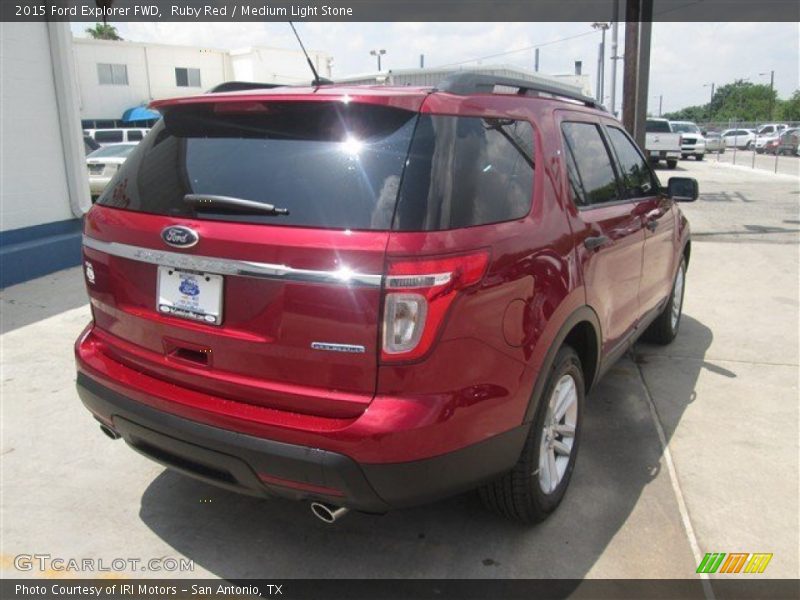 Ruby Red / Medium Light Stone 2015 Ford Explorer FWD