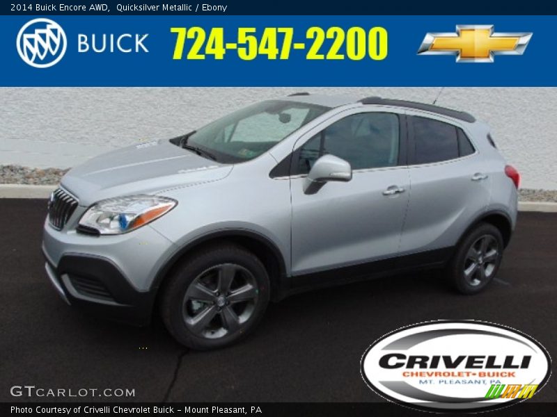 Quicksilver Metallic / Ebony 2014 Buick Encore AWD