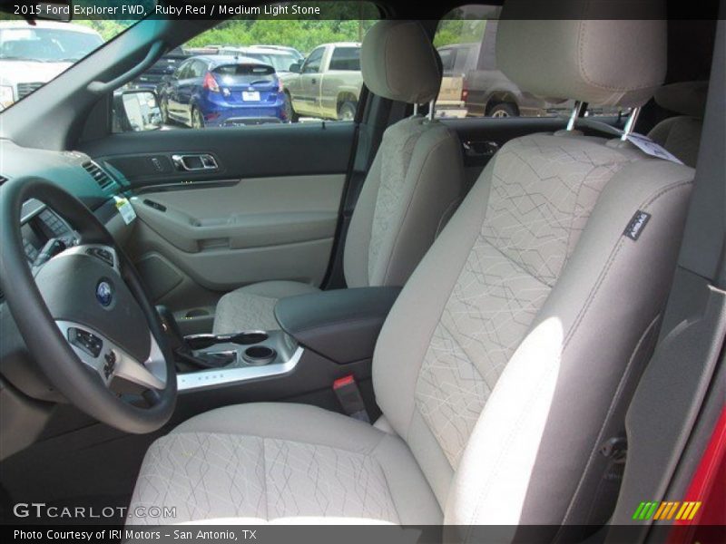 Front Seat of 2015 Explorer FWD