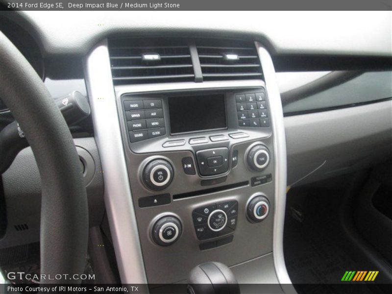 Deep Impact Blue / Medium Light Stone 2014 Ford Edge SE