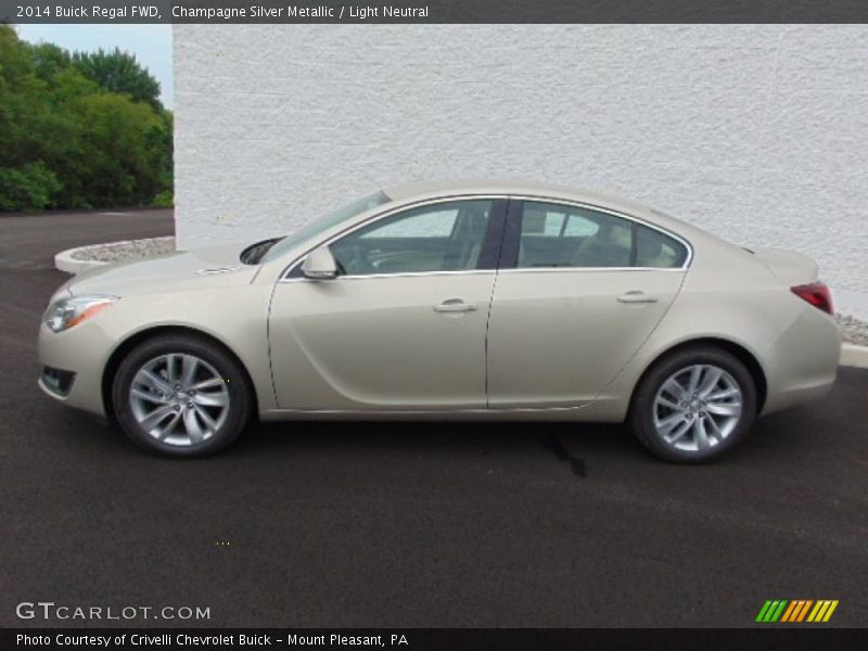 Champagne Silver Metallic / Light Neutral 2014 Buick Regal FWD