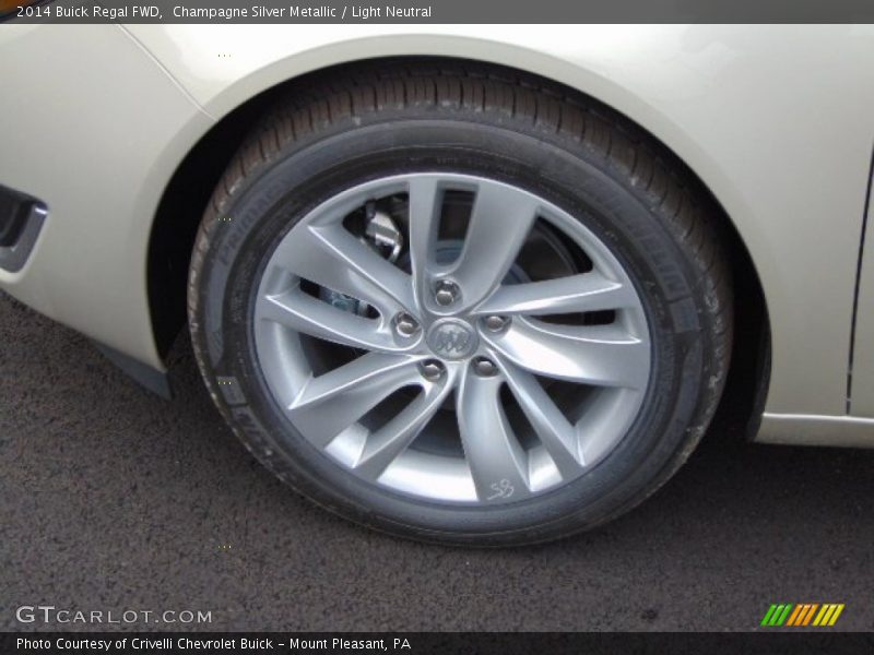 Champagne Silver Metallic / Light Neutral 2014 Buick Regal FWD