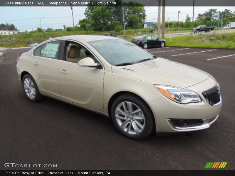 Champagne Silver Metallic / Light Neutral 2014 Buick Regal FWD