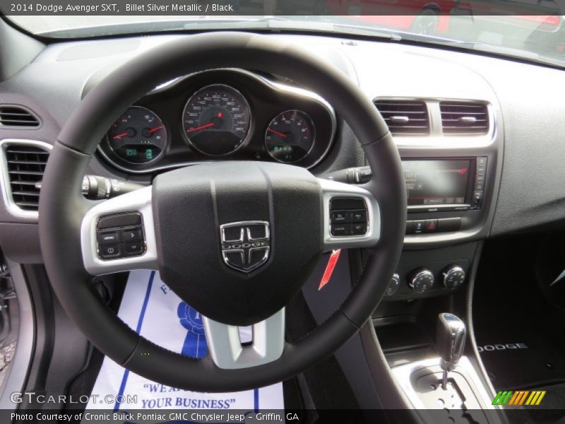 Billet Silver Metallic / Black 2014 Dodge Avenger SXT