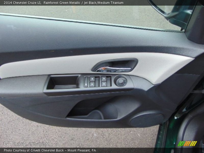 Rainforest Green Metallic / Jet Black/Medium Titanium 2014 Chevrolet Cruze LS