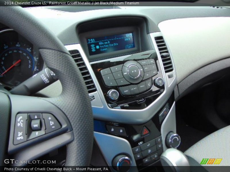 Rainforest Green Metallic / Jet Black/Medium Titanium 2014 Chevrolet Cruze LS